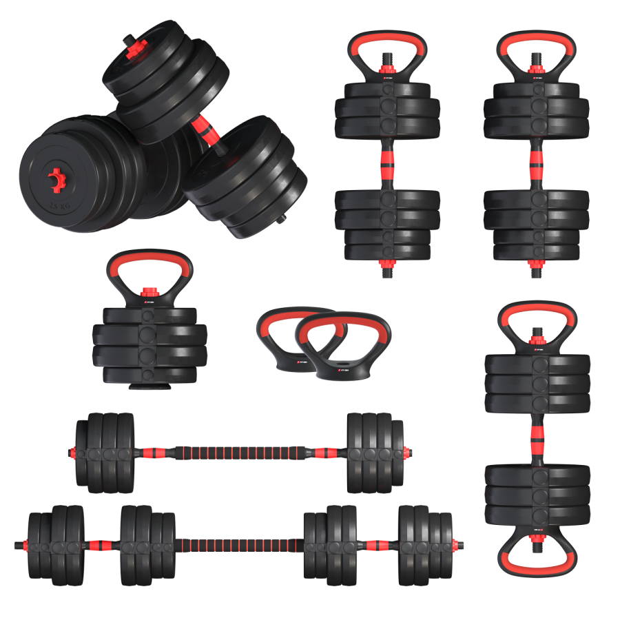 Гантелі з функцією штанги 6в1 Fit-On 63кг
