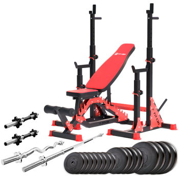 Силовой набор Fit-On FN02 + штанга и гантели 100кг