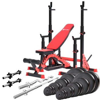 Силовой набор Fit-On FN02 + штанга и гантели 123кг