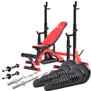 Силовой набор Fit-On FN02 + штанга и гантели 140кг
