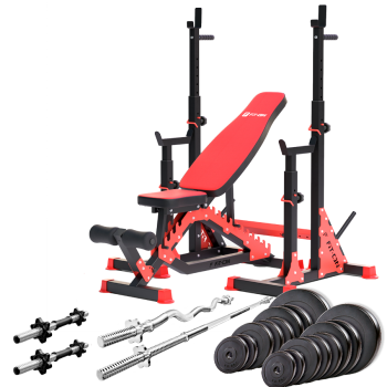 Силовой набор Fit-On FN02 + штанга и гантели 80кг