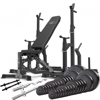 Силовой набор Marbo Sport MS2 + штанга и гантели 140кг