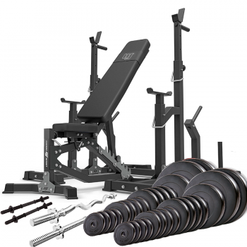 Силовой набор Marbo Sport MS2 + штанга и гантели 170кг